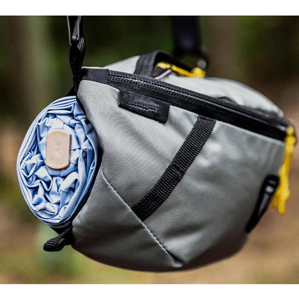 Adjustable Fishing Waist Bag with Rod Holder and Shoulder Strap