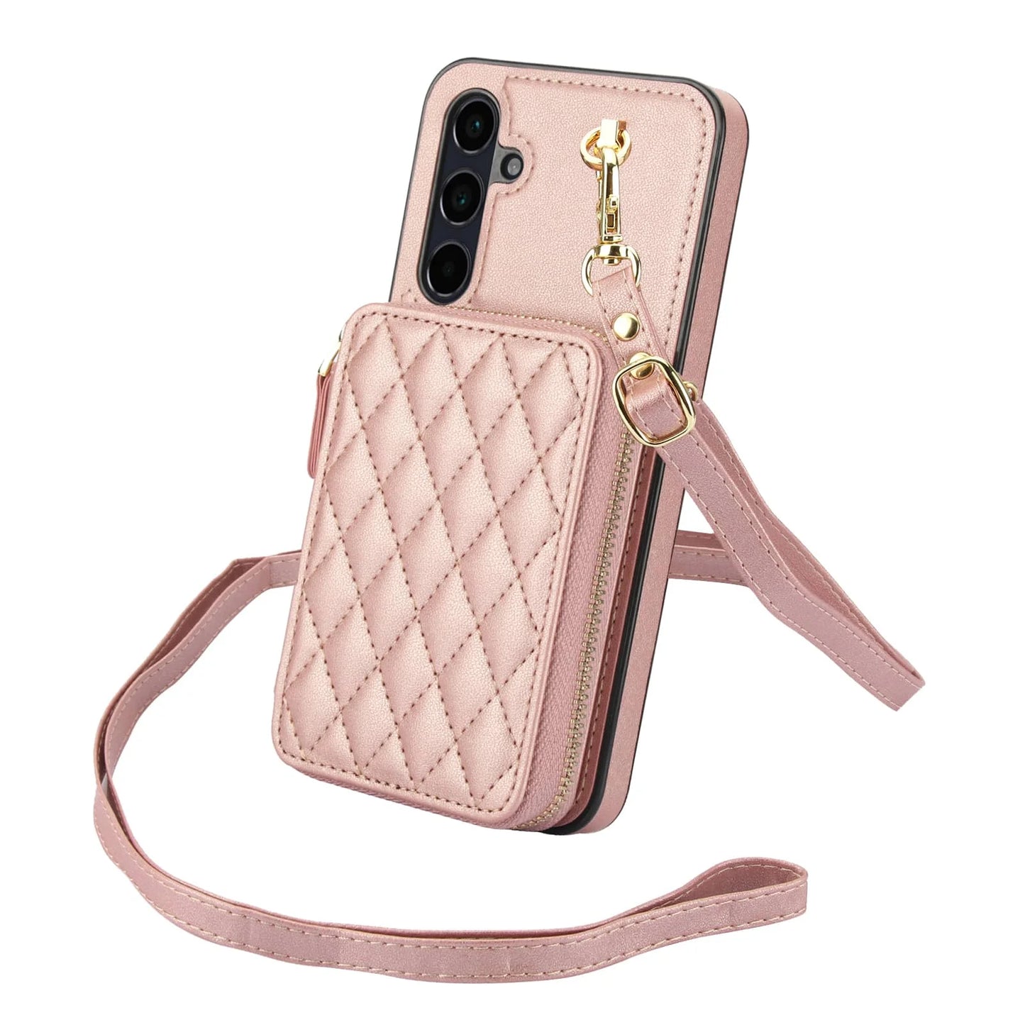 Luxury Crossbody Wallet Phone Case for Samsung Galaxy &nbsp;Card Holder, Strap, Shockproof Protection