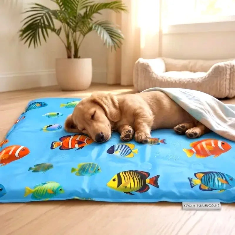 Self-Cooling Gel Pet Mat for Dogs & Cats.Washable Breathable Summer Cooling Pad