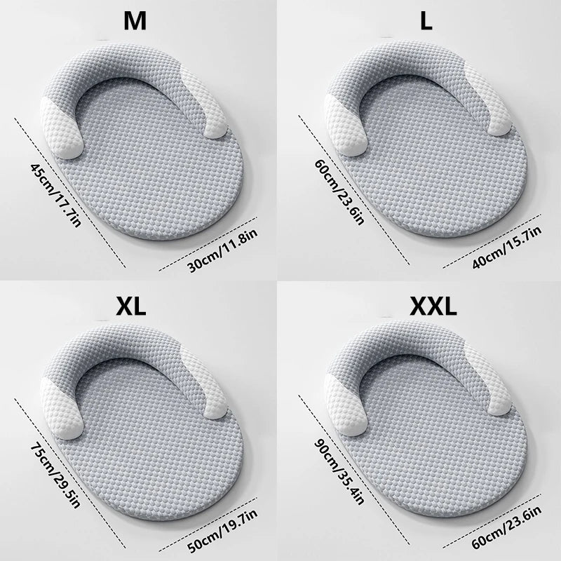Self Cooling Plush Pet Bed for Dogs & Cats . Soft Round Calming Bed with Washable Cover