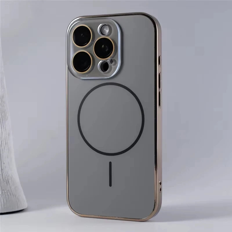 Sleek Magnetic Protective Phone Case with Camera Guard