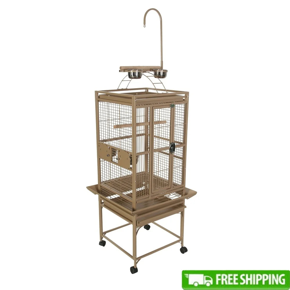 Medium Playtop Birdcage 24x22 With Removable Seed Guards