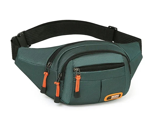 Oxford Waterproof Mobile Waist Bag . Unisex Crossbody Belt Bag for Travel, Hiking & Everyday Use