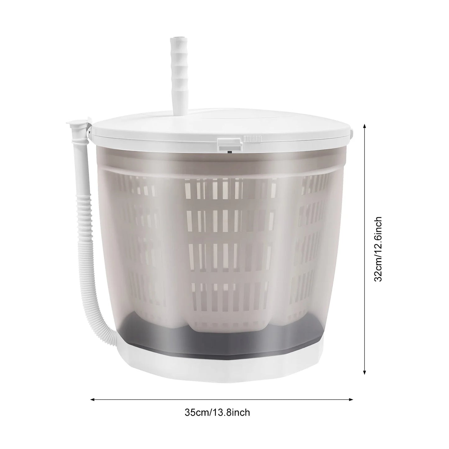 Non-Electric Manual Mini Washing Machine – Portable Hand-Crank Washer & Spin Dryer for Underwear, Socks & Baby Clothes