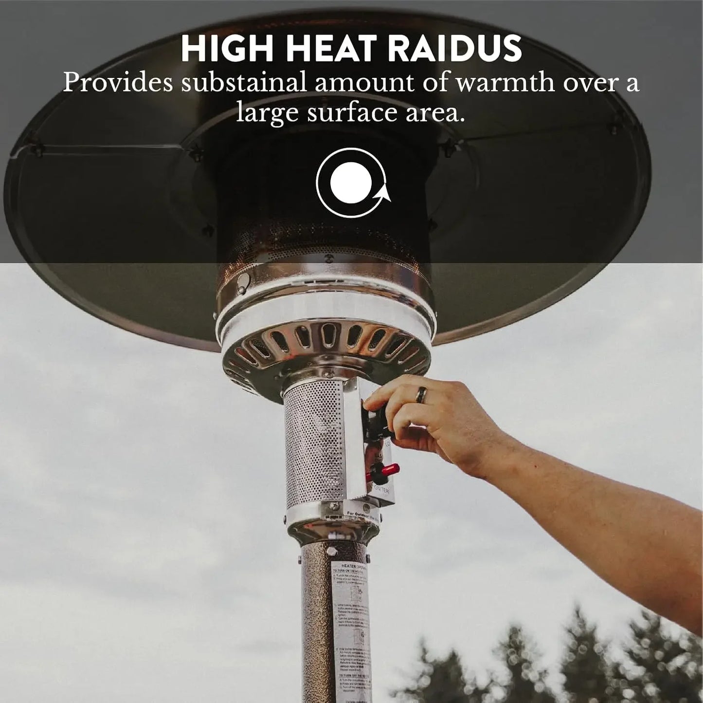 [XMSJ-Limited Stock, Buy Now!]Outdoor Heaters for Patio50,000 BTU Propane Heater Outdoor for Backyard,Outdoor Patio Heater Porta