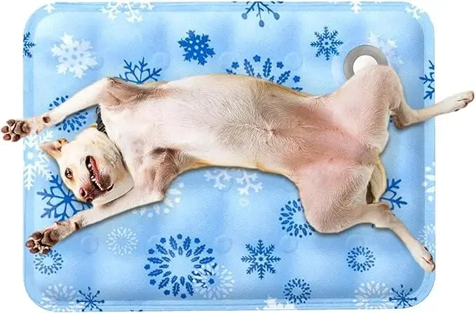 Self Activated Ice Gel Cooling Mat for Dogs & Cats.Reusable Washable Summer Pet Cooling Pad