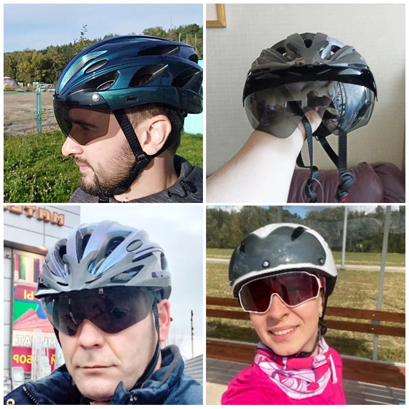 ROCBROS Adult Lightweight Cycling Helmet . Road & Mountain Bike Safety Helmet with Adjustable Fit and Ventilation