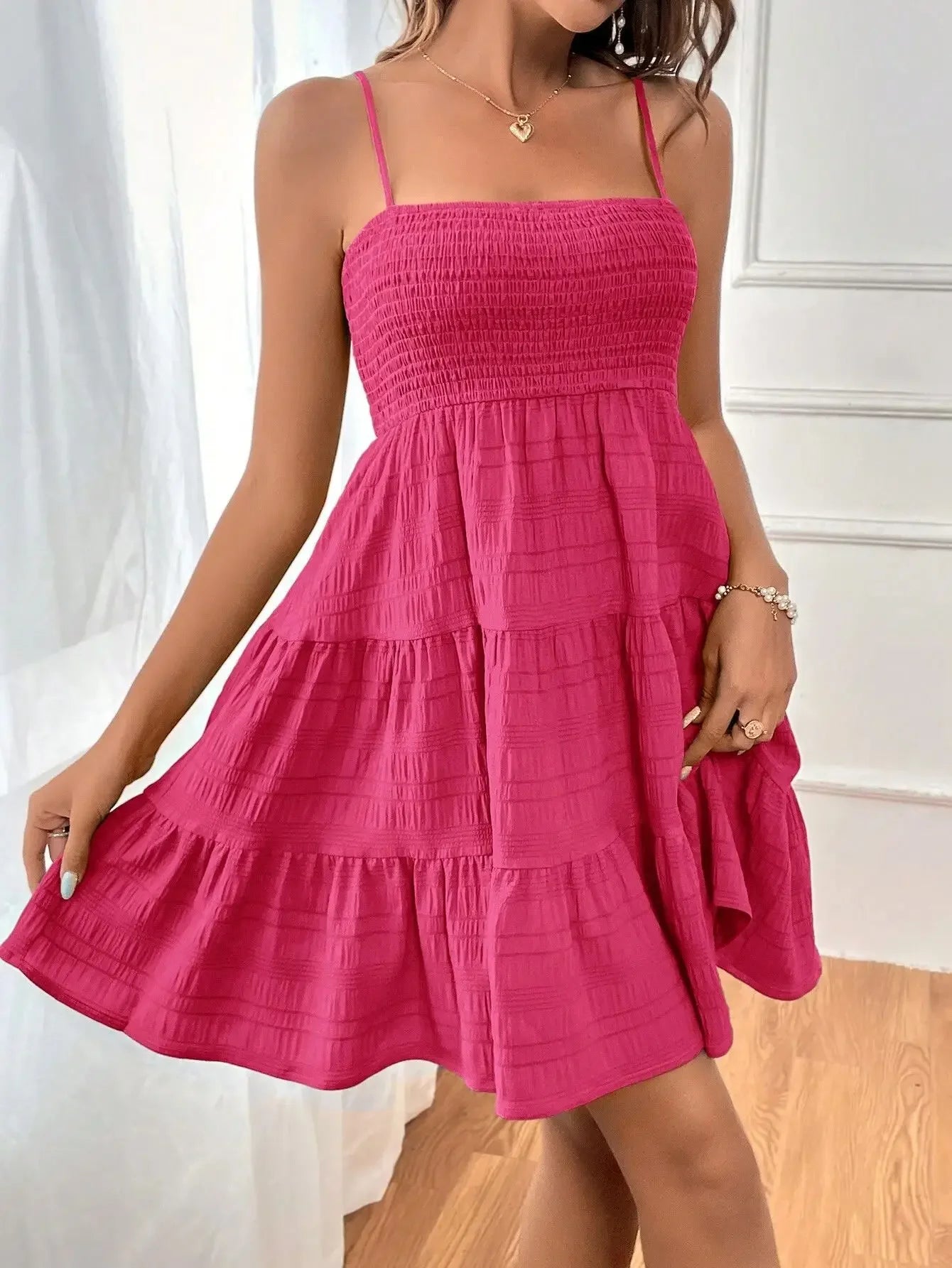 Women’s Strapless Flowy Mini Dress | Casual Summer A-Line Beach Dress
