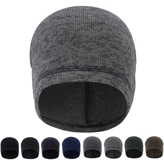 Winter Ski Cycling Warm Skull Cap Breathable Lightweight Beanie Cap Helmet Liner for Men Women
