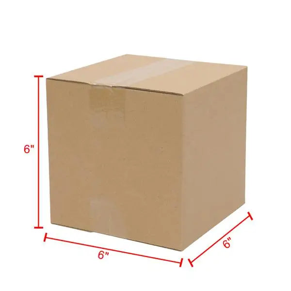 100-Pack Corrugated Paper Gift Boxes 6x6x6 in (15.2 x 15.2 x 15.2 cm) – Brown Shipping & Mailing Boxes for Gifts, Packaging, Moving & Small Business