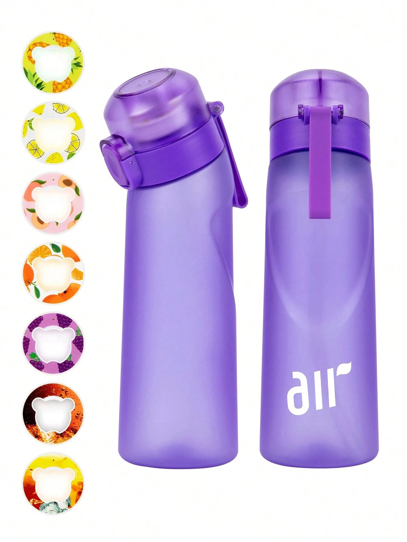 Air Water Bottle with Flavor Pod & Straw – Portable Hydration Bottle for Enhanced Water Flavor