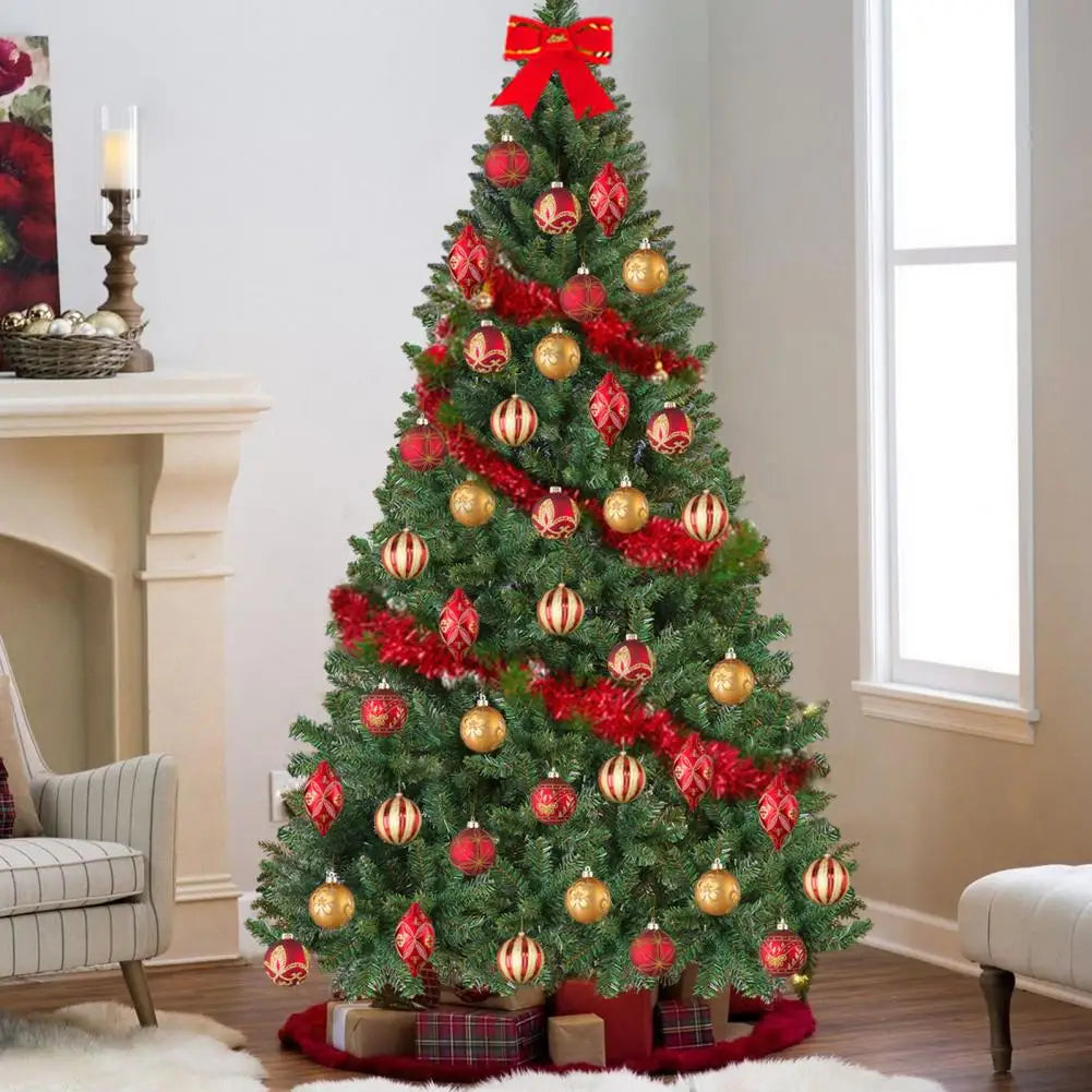 5FT Artificial Christmas Tree with Iron Base Christmas Holiday Pencil Tree with Thick Branch Tips Winter Party Christmas Decor