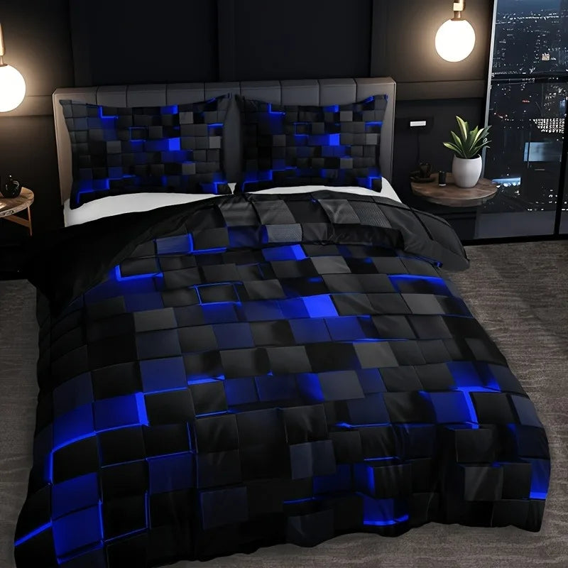 Galaxy Space Duvet Cover Bedding Set . Modern Cosmic Bedroom Collection