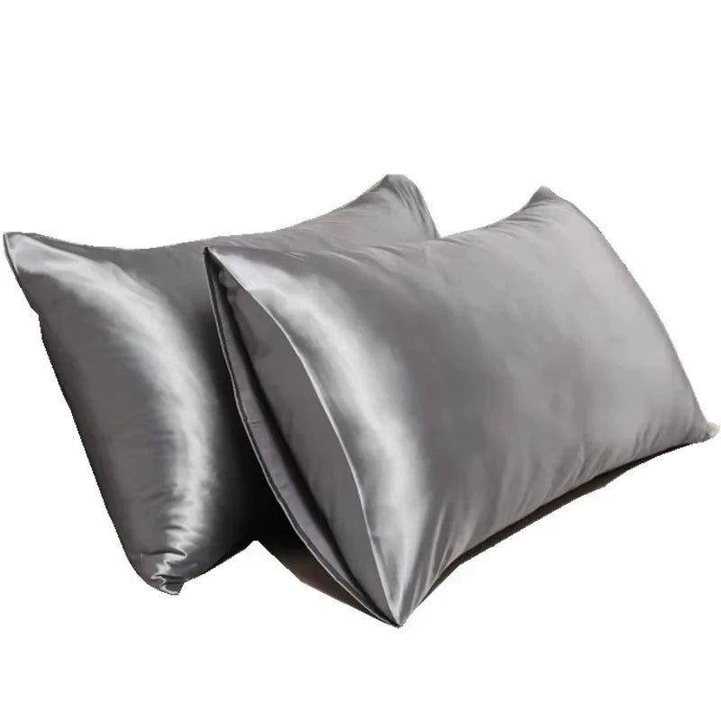 Silky Satin Pillowcase . Soft Hair & Skin Care Pillow Cover (Smooth, Cooling, Anti-Frizz)