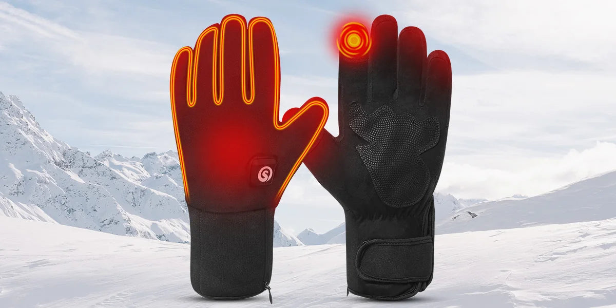 Savior Heat Heated Mittens Waterproof Skiing Gloves