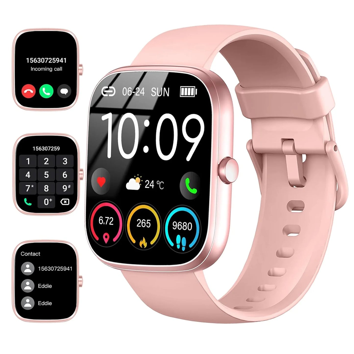 IP68 Waterproof Smart Watch with Bluetooth Calling & Fitness Tracking