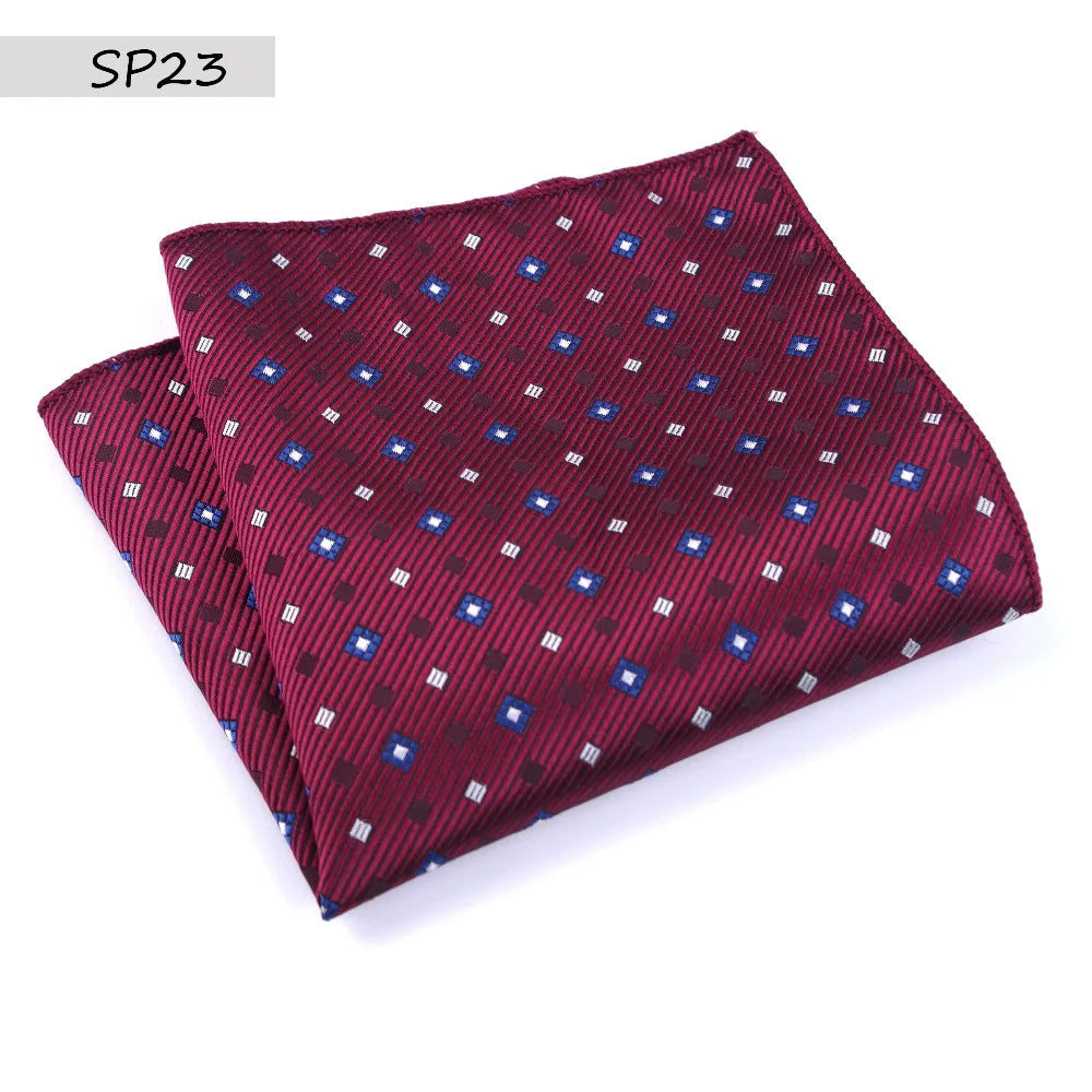 Men’s Designer Pocket Square Handkerchief Set. Elegant Suit Accessories