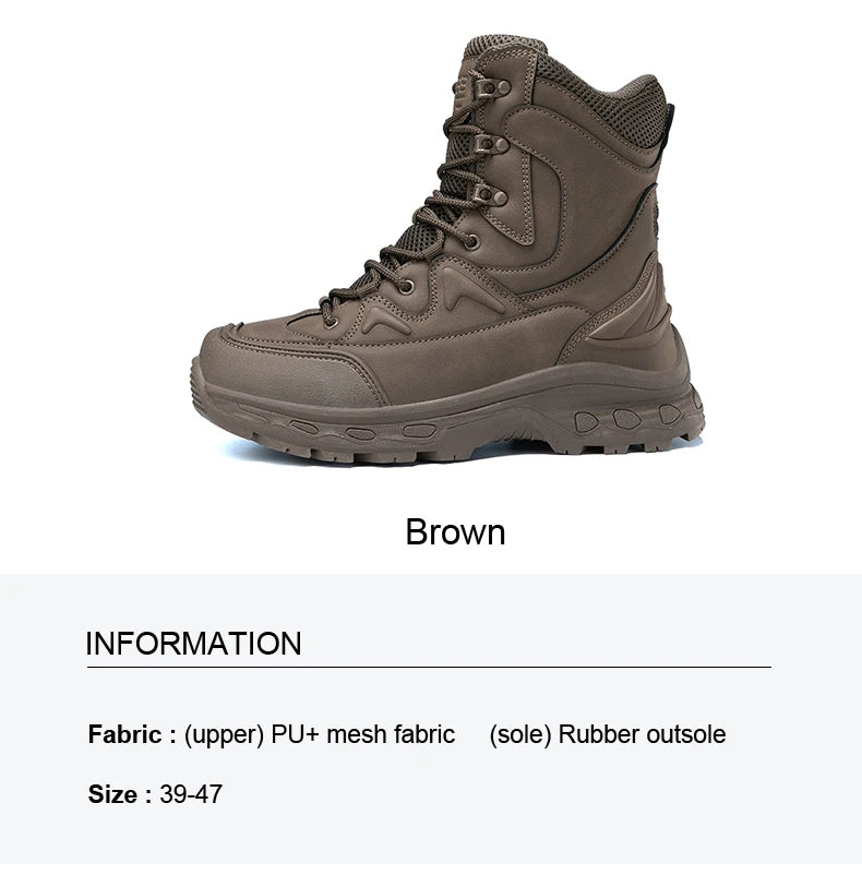Mens Hiking Boots Combat Walking Casual Tactical Boots