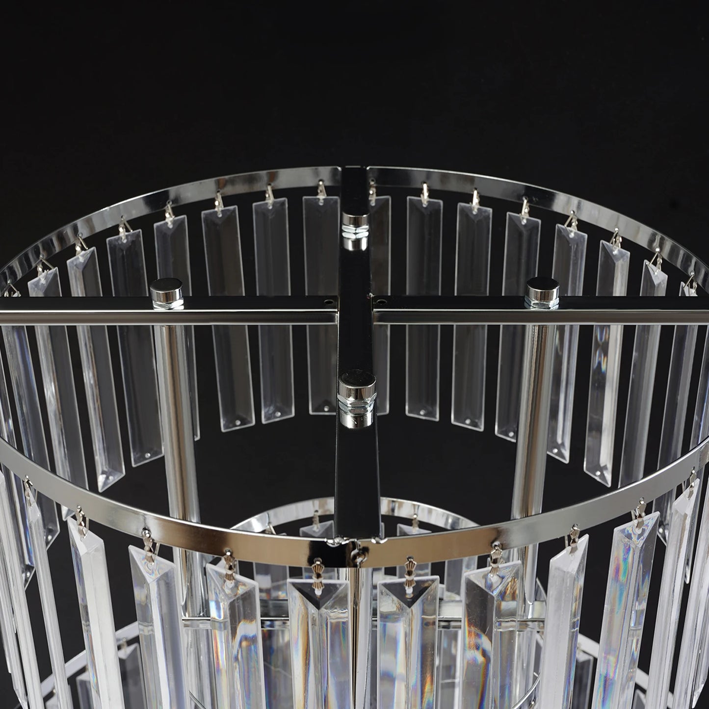 5 Tiers Acrylic Flower Stand Wedding Centerpiece Display Flower Holder Free Standing Decor for Parties, Banquets & Events