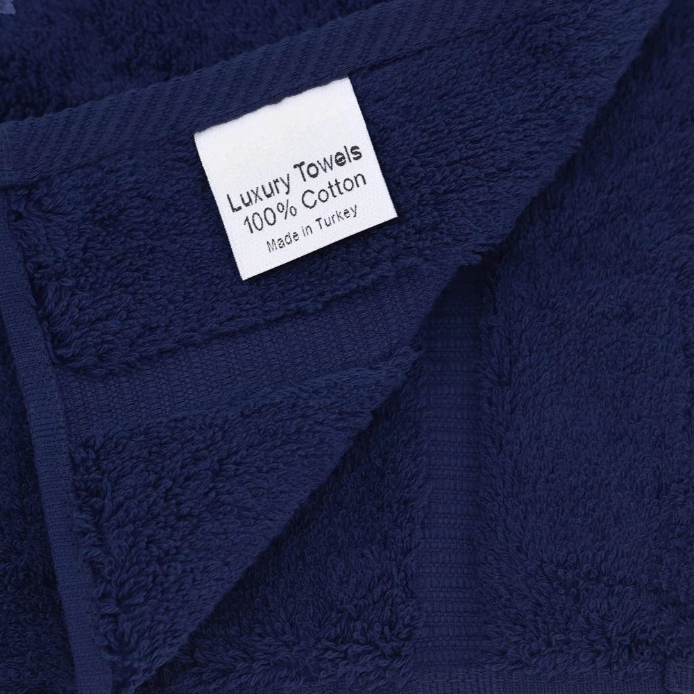 Turkish Cotton Bath Towel Set 4 Pieces 750 GSM Extra Thick