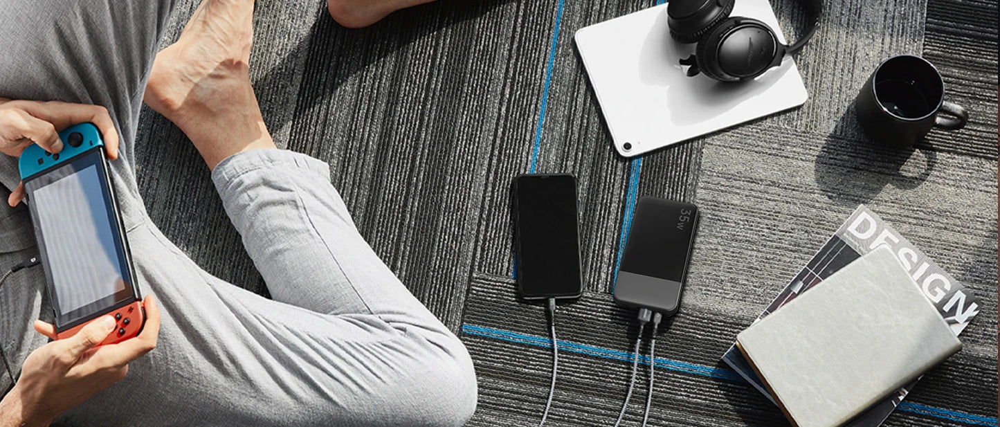 Nobis Mini Slim 10000mAh Power Bank  35W Fast Charging Portable Battery Pack