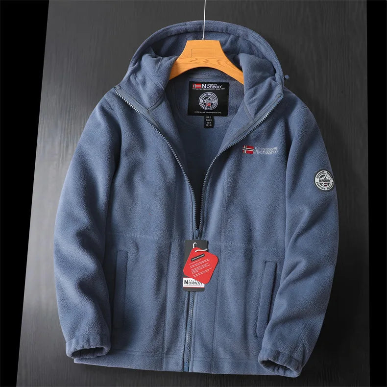 Men’s Premium Winter Fleece Hooded Wool Jacket
