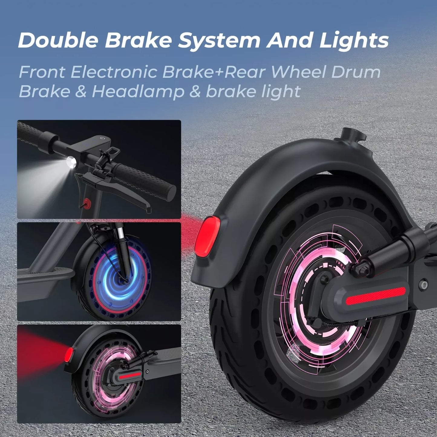 AOVOPRO TMAX 10 Inch Electric Scooter 500W 22 MPH App