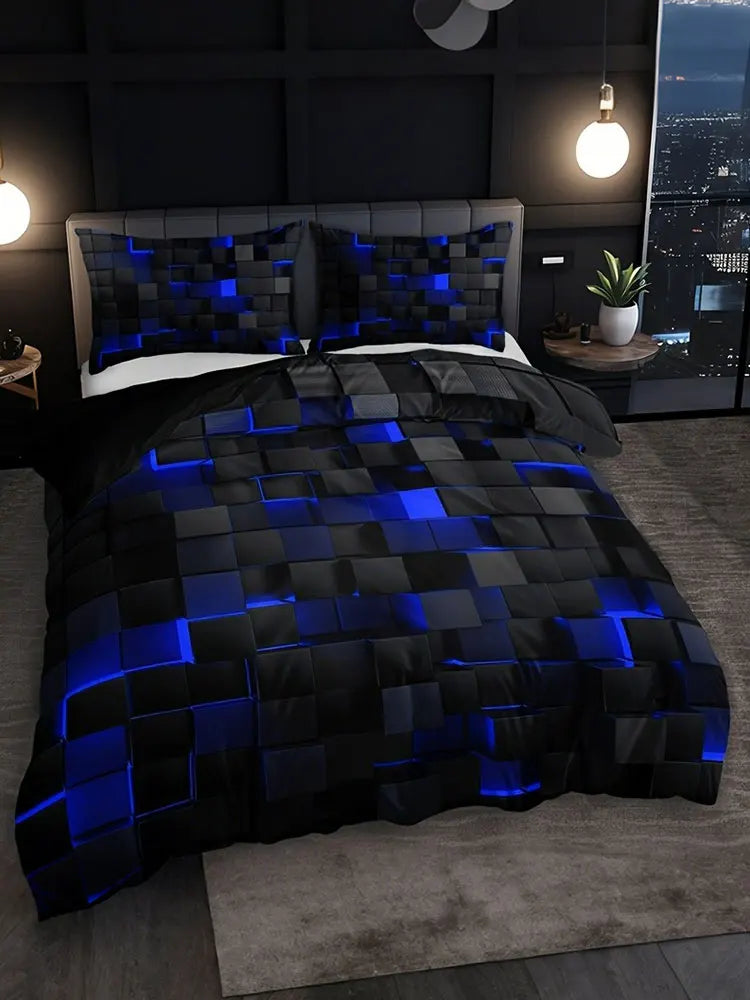 Galaxy Space Duvet Cover Bedding Set . Modern Cosmic Bedroom Collection