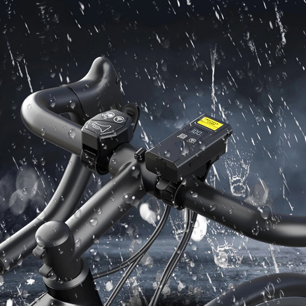 Bicycle Headlight with Horn Smart Light Sensor Bicycle Front Lamp Remote Control Bike Headlight Flashlight Bicycle Accessories