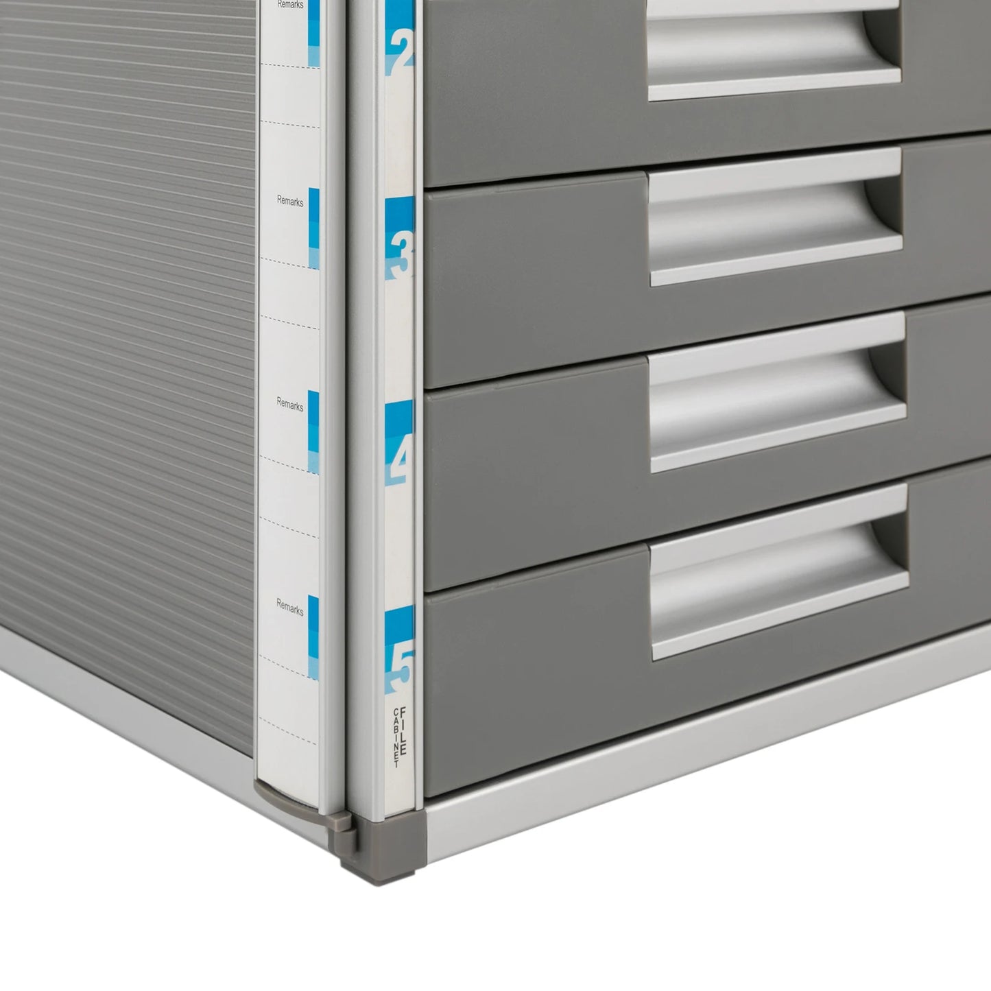 5 Drawer Locking File Organizer, A4 Document Storage Cabinet with Aluminum Alloy Frame, Secure Desktop Filing System for Home & Office  Description