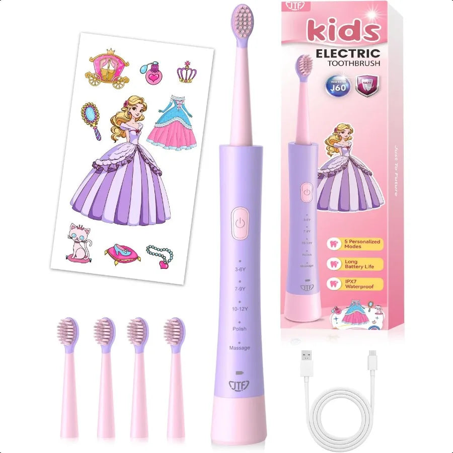 Electric Toothbrush Sonic With Timer 5 Modes IPX7 Waterproof