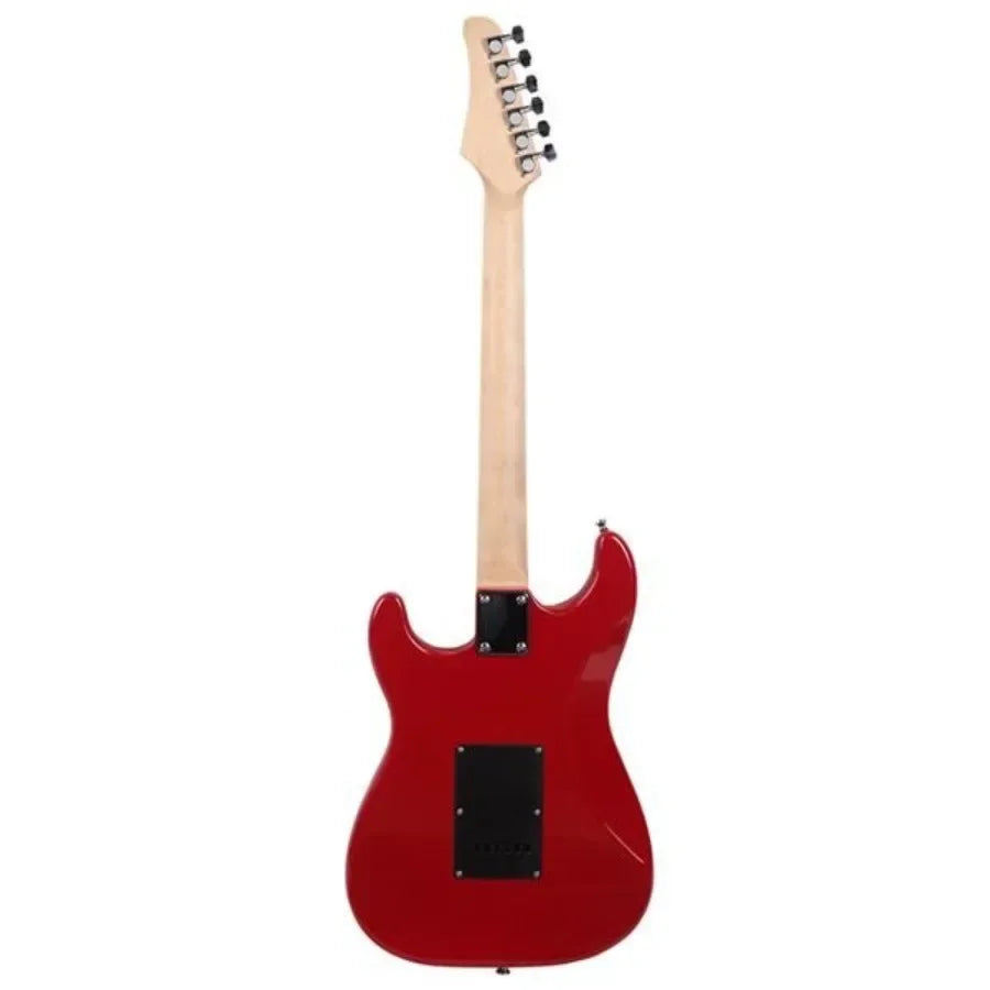 Glarry GST Electric Guitar Kit with Black Pickguard and Gig Bag  Red