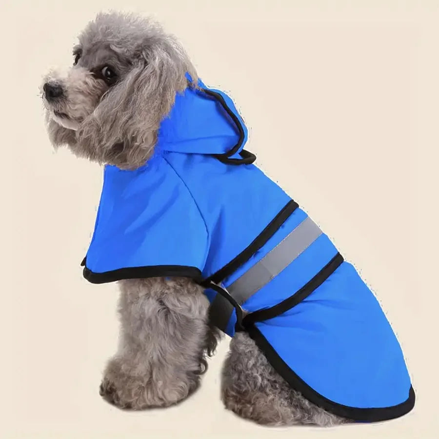 Keep Your Pet Dry And Comfortable - Adjustable Waterproof & Windproof Dog Raincoat!\';[