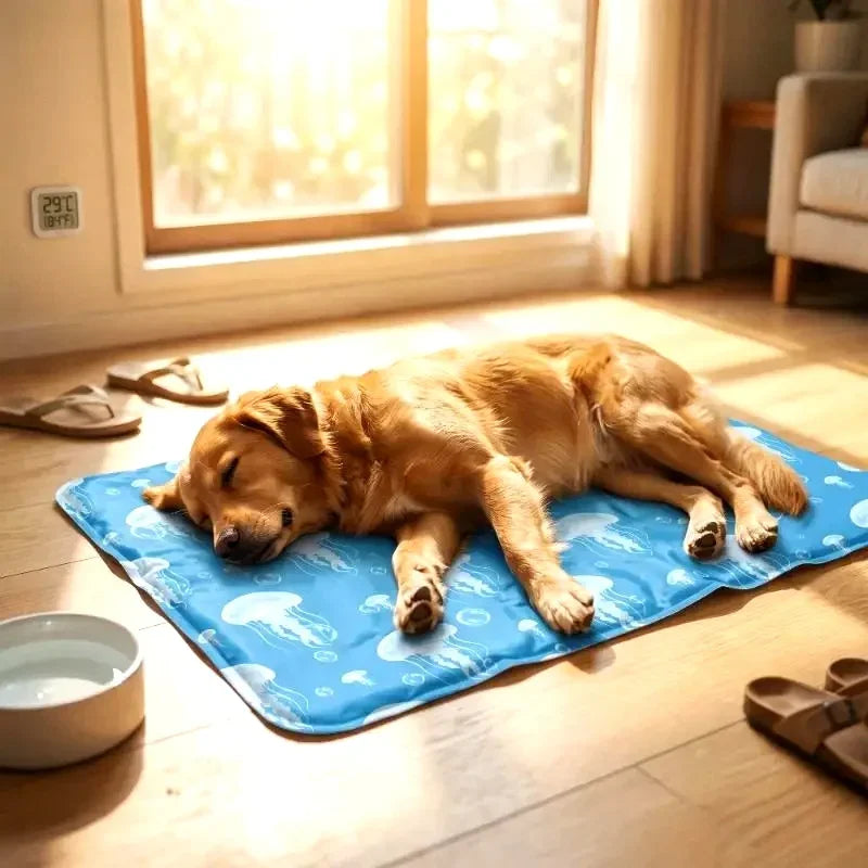Self-Cooling Gel Pet Mat for Dogs & Cats.Washable Breathable Summer Cooling Pad