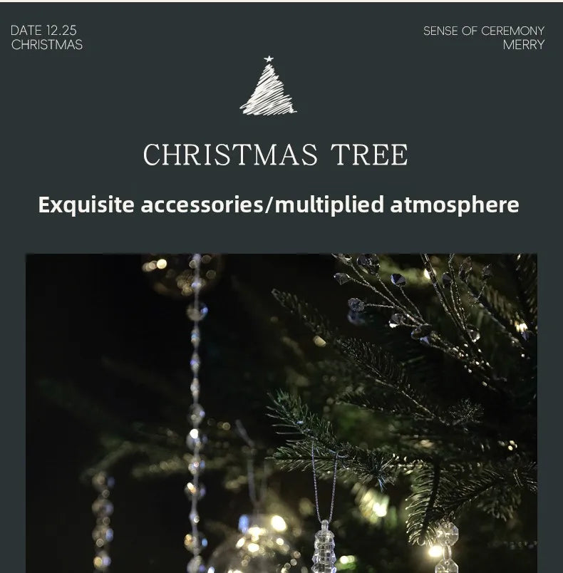 2025 new PE Christmas tree premium sense home living room DIY Christmas decoration Christmas