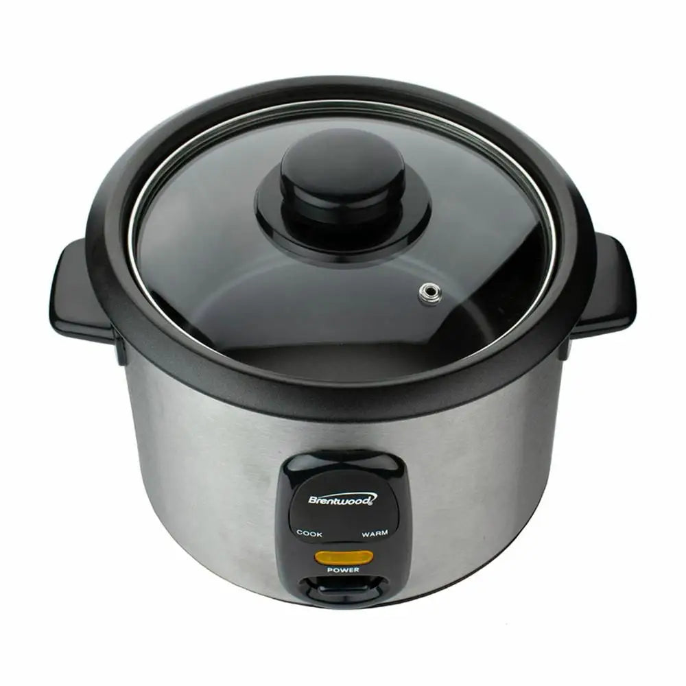 Stainless Steel Rice Cooker 8 Cup Uncooked 16 Cooked