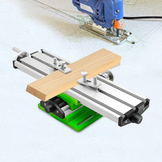 Milling Working Table, Multifunction Drill Vise Fixture Working Table Cross Slide Table Compound Drilling Slide Table