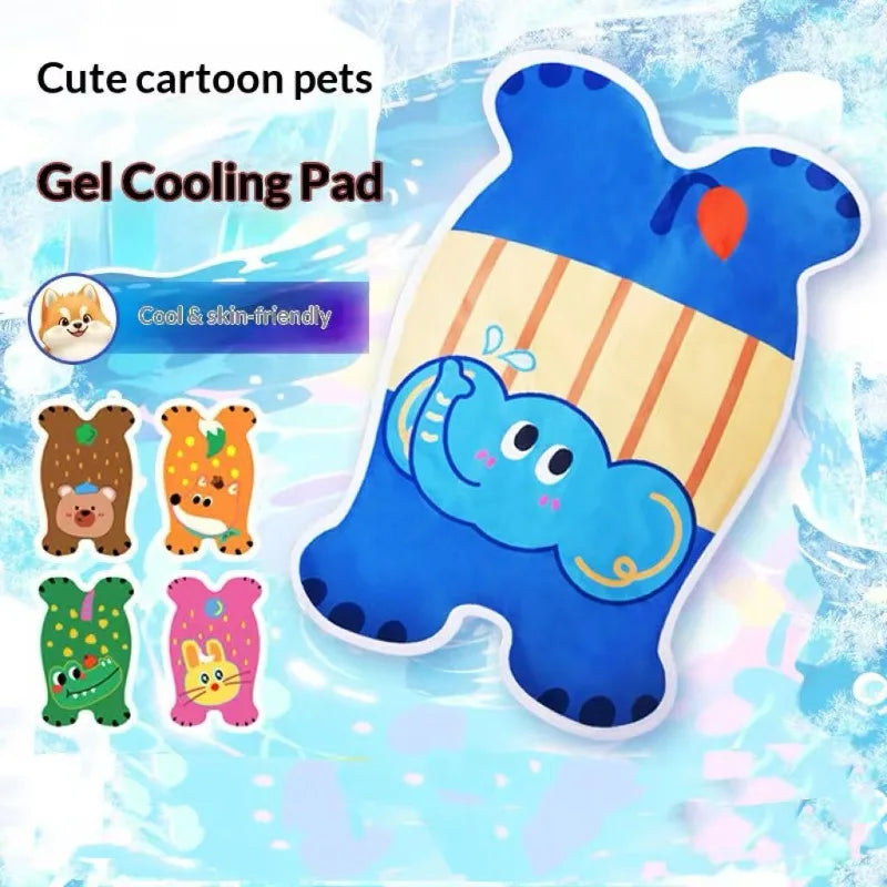 Pet Cooling Rest Mat Irregular Shape Design Mild Cooling Without Freezing Sensation Summer Home Floor Sofa for Small Medium Dogs Cats Daily Nap Pad