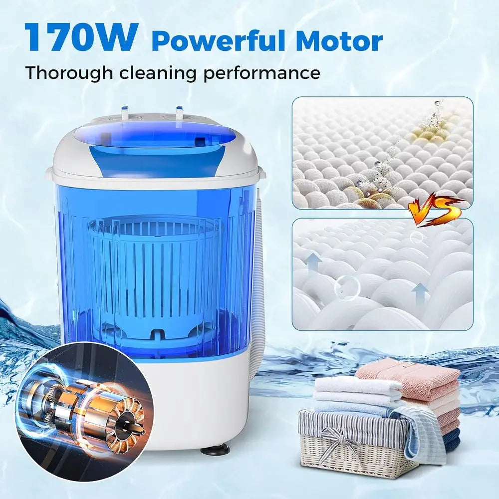 Mini Portable Washing Machine.  5.5 lb Compact Laundry Washer