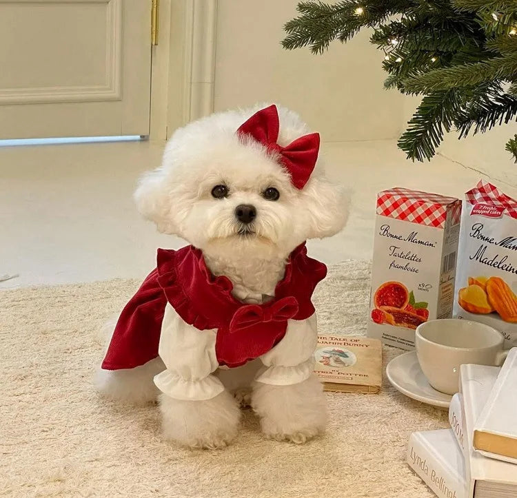 Luxury Princess Dog Dress for Small Dogs