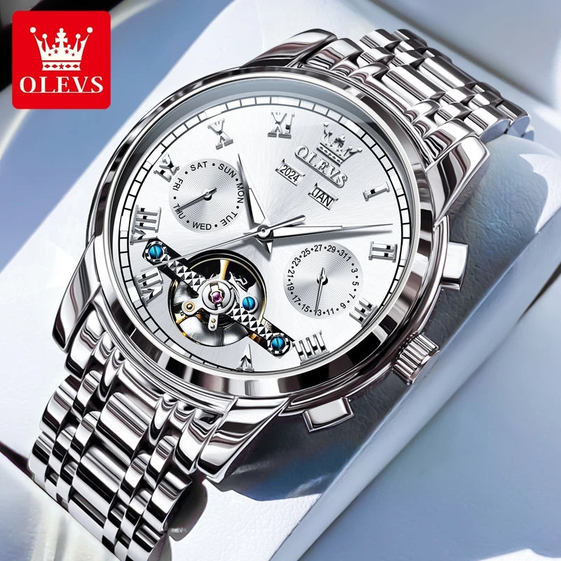 Women’s Luxury Stainless Steel Watch – Elegant Fashion Timepiece.