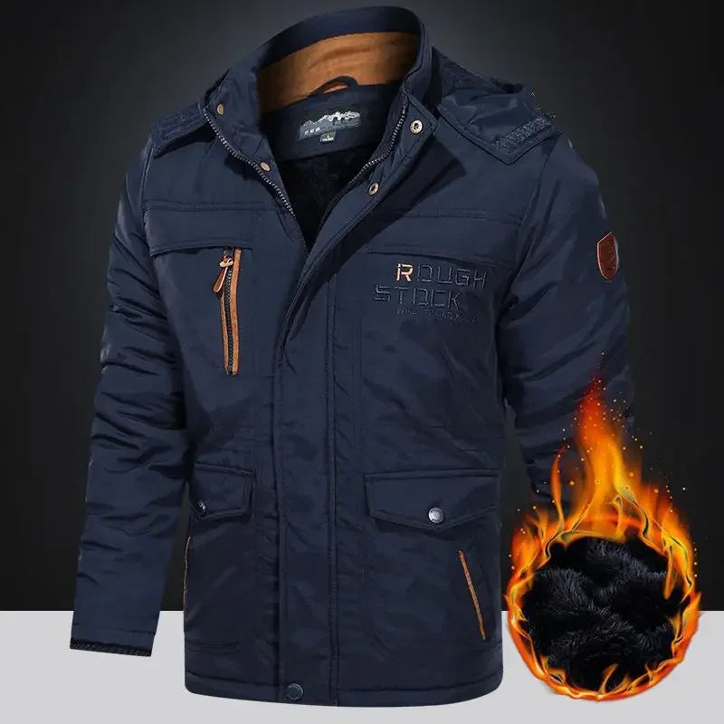 Men’s Winter Fleece Lined Outdoor Parka Jacket