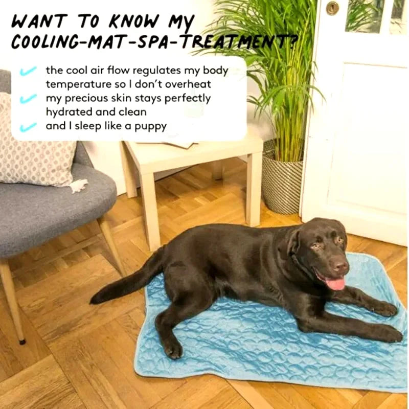 Ultimate Cooling Pet Mat. Breathable Washable Summer Cooling Pad for Dogs & Cats