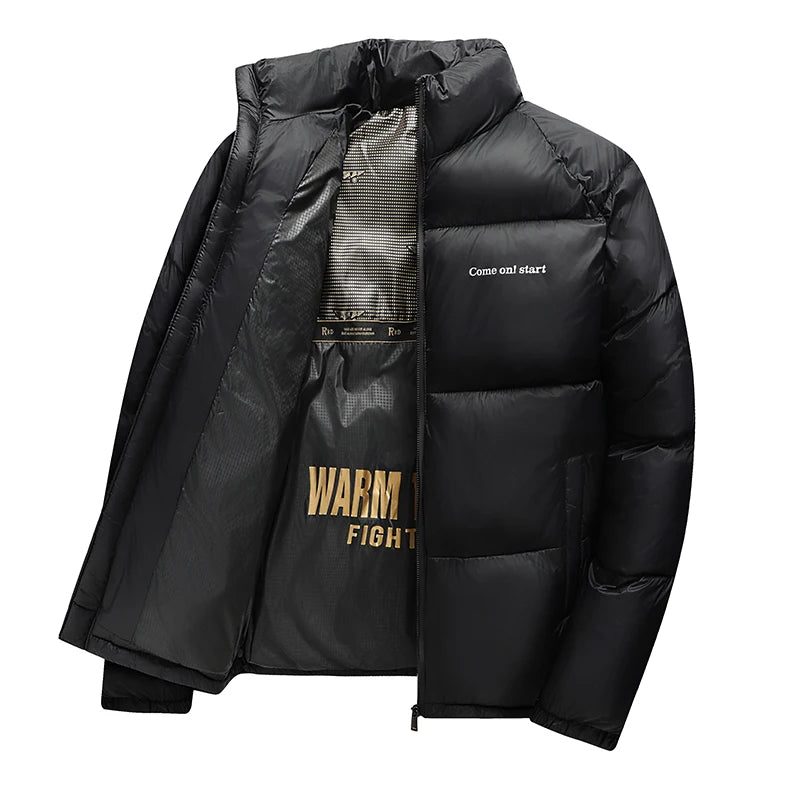 Men’s Slim Fit Winter Puffer Parka Jacket