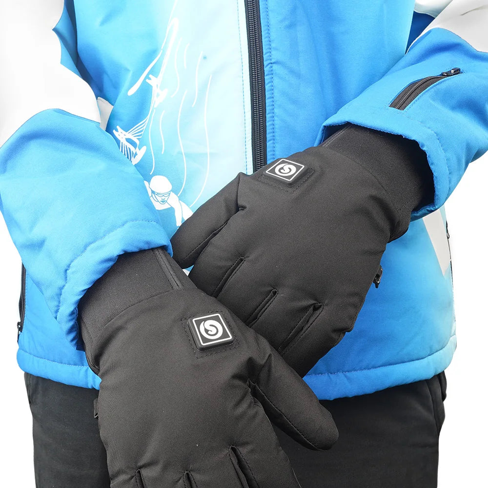 Savior Heat Heated Mittens Waterproof Skiing Gloves