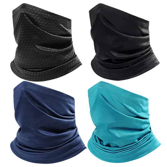 Balaclava Cooling Neck Gaiter Face Mask Sun Cover Neckerchief Bandana Headband for Men Women