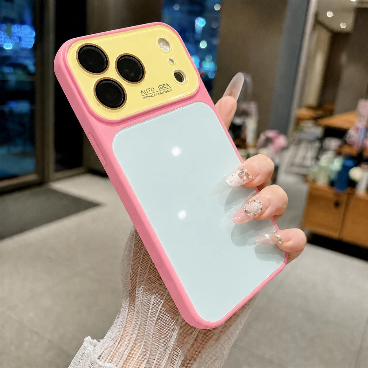 Vibrant Color-Block Protective Phone Case