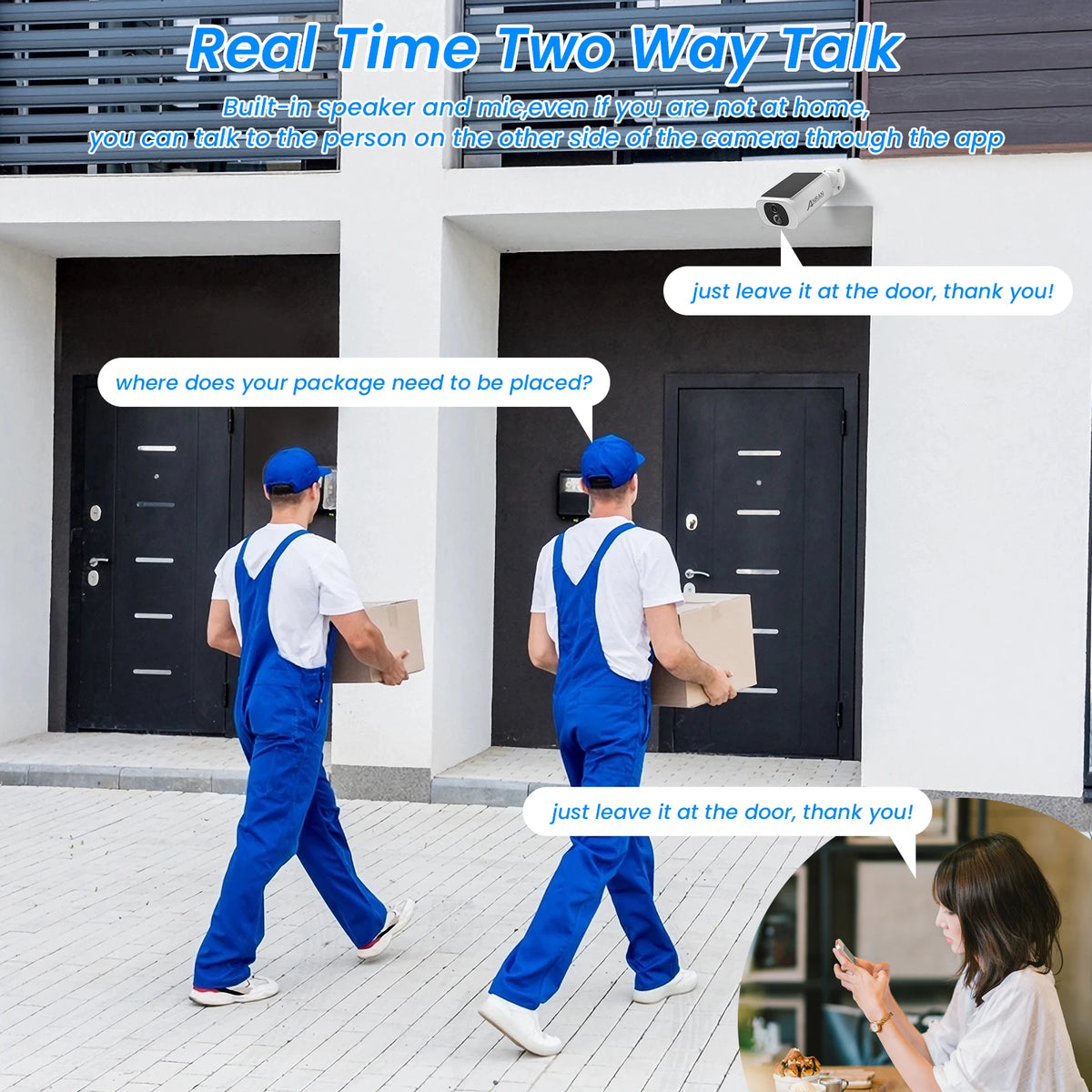 Outdoor Wireless Wi-Fi Security Camera Set | Solar-Powered Home Surveillance