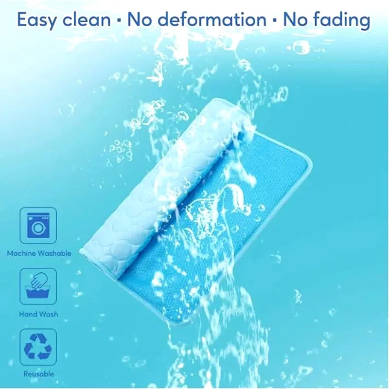 Ultimate Cooling Pet Mat. Breathable Washable Summer Cooling Pad for Dogs & Cats