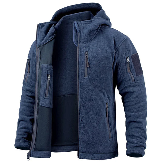 Men’s Outdoor Tactical Fleece Jacket Warm Hiking Hunting Winter Coat